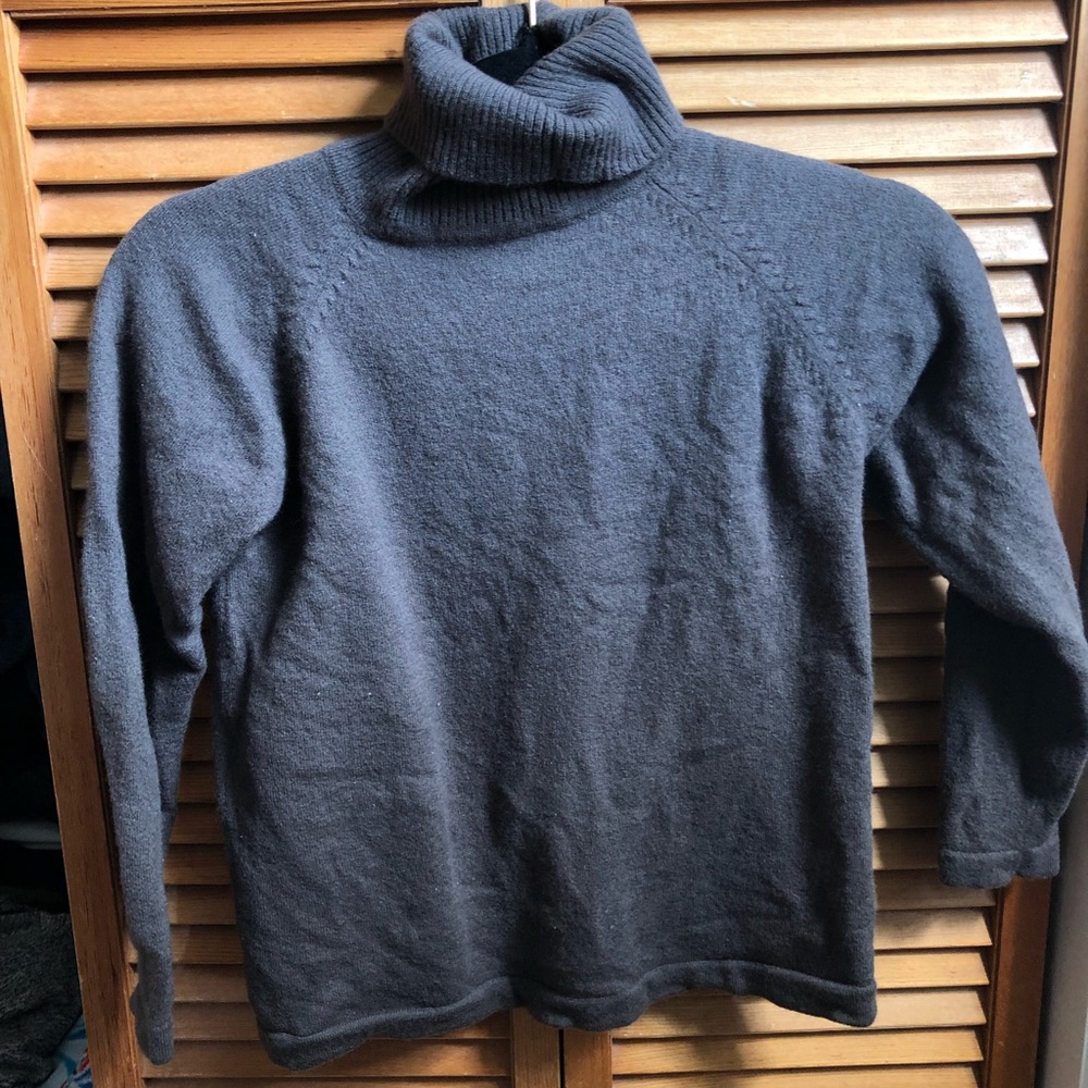 Brown turtleneck sweater